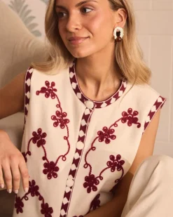 Maternité|Blazer Et Vestes-Polin et moi Gilet Zelinda imprimer Cru