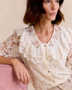 T-shirts Et Hauts-Polin et moi Haut brodé Griselda Cru