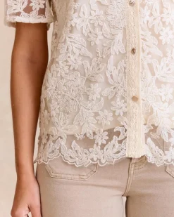 T-shirts Et Hauts-Polin et moi Haut brodé Griselda Cru