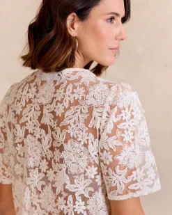 T-shirts Et Hauts-Polin et moi Haut brodé Griselda Cru