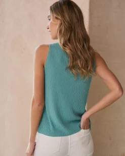 Point|T-shirts Et Hauts-Polin et moi Haut en maille Elise Turquoise
