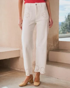 Pantalon-Polin et moi Jean Broderie Vesta Cru