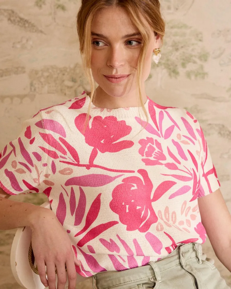 T-shirts Et Hauts-Polin et moi Les imprimer Quelda Fuchsia