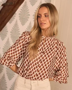 Maternité|Chemisiers Et Chemises-Polin et moi Mariela imprimer chemisier CARREAU