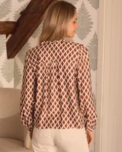 Maternité|Chemisiers Et Chemises-Polin et moi Mariela imprimer chemisier CARREAU