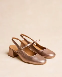 Talons Hauts-Polin et moi Mary Jane Cesia Talon Bronze