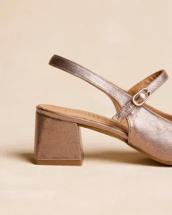 Talons Hauts-Polin et moi Mary Jane Cesia Talon Bronze