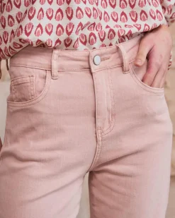 Pantalon-Polin et moi Nerine Flare Pantalon en denim Rose