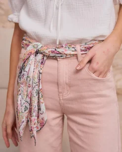 Pantalon-Polin et moi Nerine Flare Pantalon en denim Rose