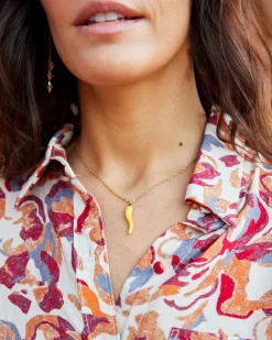 Joaillerie-Polin et moi Pendentif Poivre Ambré Or