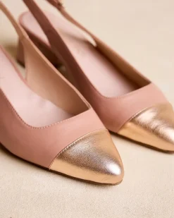 Talons Hauts-Polin et moi Pointe Teyla Slingback Rose