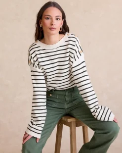 Cardigans Et Pulls-Polin et moi Pull à rayures Lucia Vertforêt