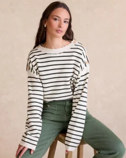 Cardigans Et Pulls-Polin et moi Pull à rayures Lucia Vertforêt