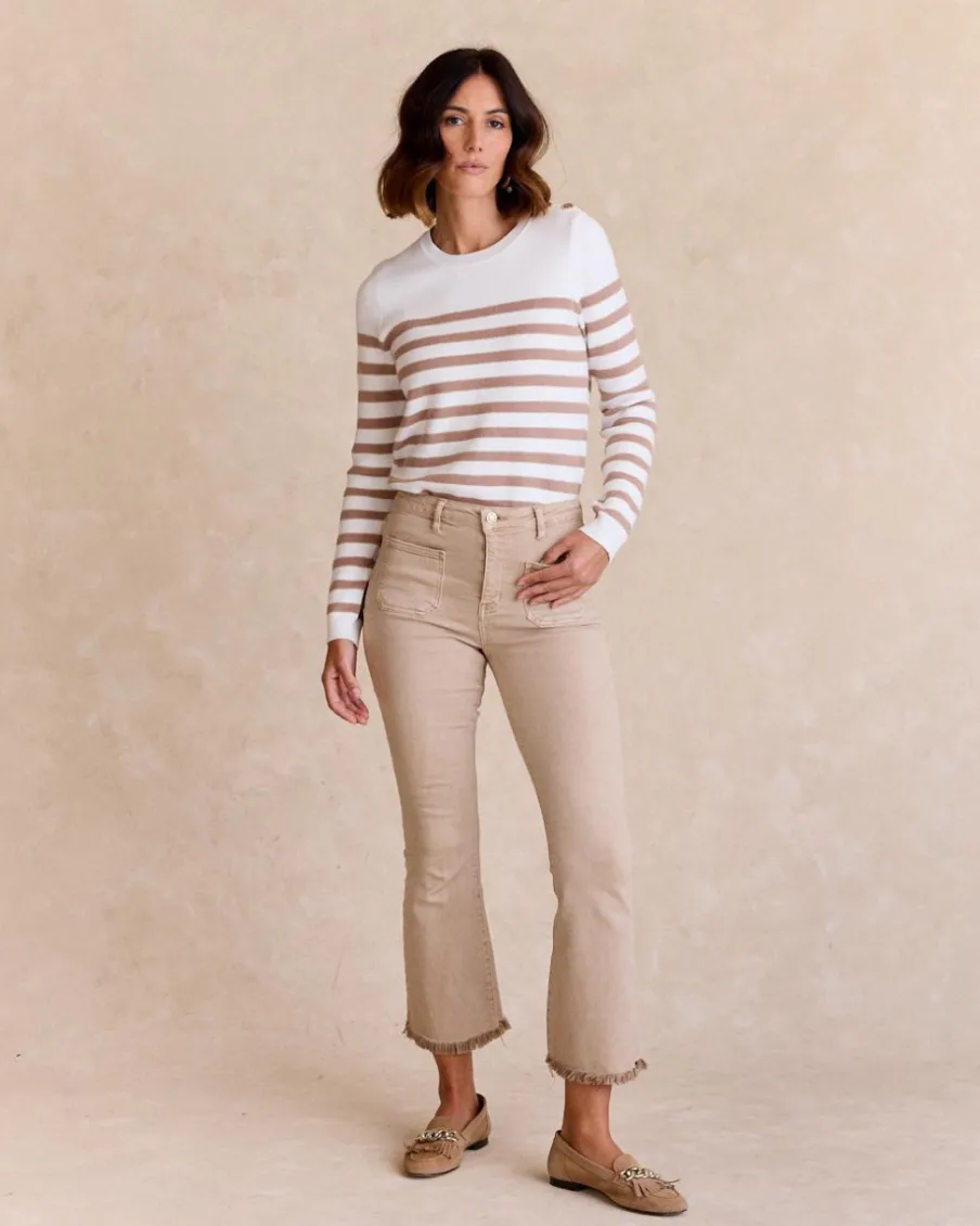 Point|Cardigans Et Pulls-Polin et moi Pull rayé Eugenia Cru