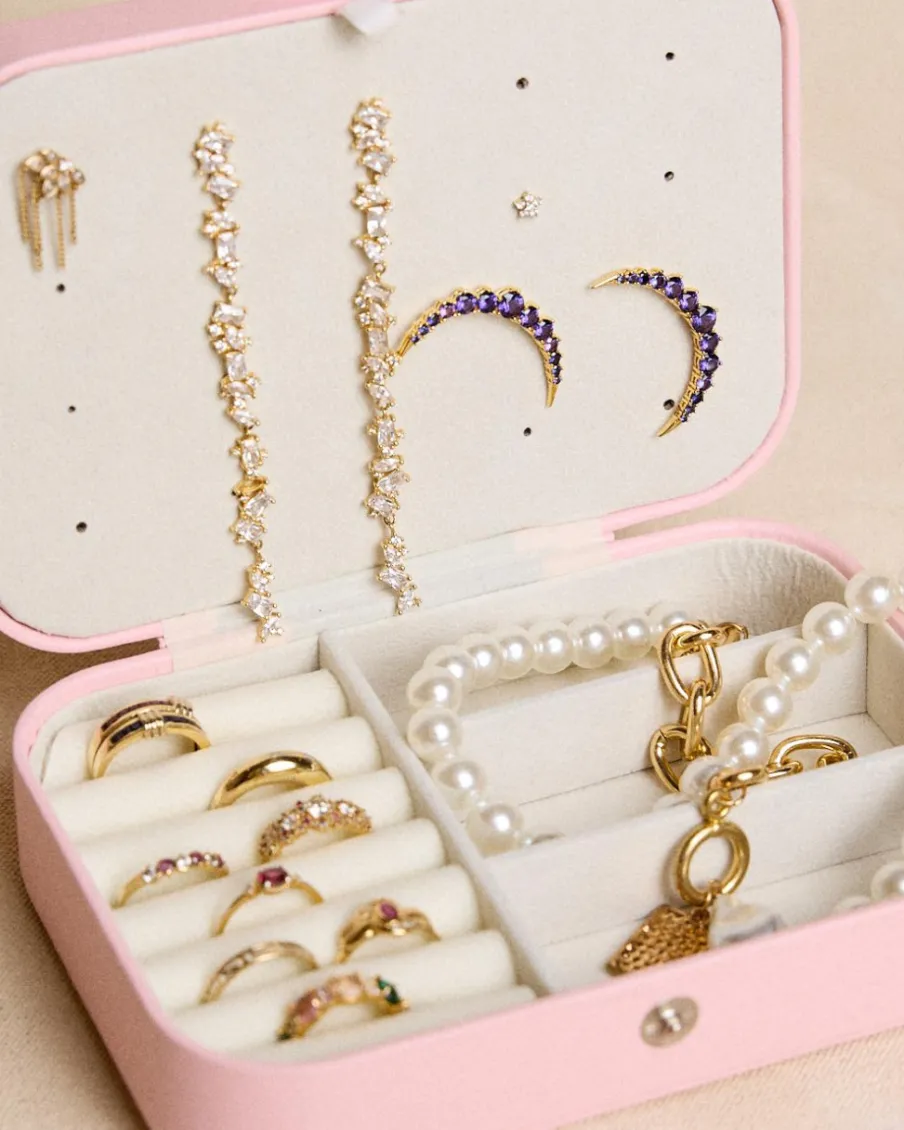 Domicile-Polin et moi Rectangulaire lisse bijoutier ROSE