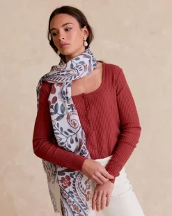 Foulards-Polin et moi Rieti imprimer Écharpe Cru
