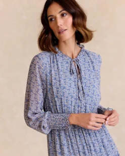 Maternité|Robes Et Combinaisons-Polin et moi Robe Azula Flowers Céleste