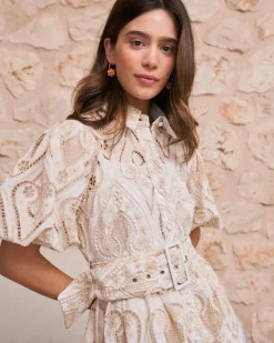 Robes Et Combinaisons-Polin et moi Robe ceinture Abi BEIGE