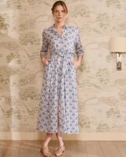 Robes Et Combinaisons-Polin et moi Robe chemise en jean Bethsabe denim