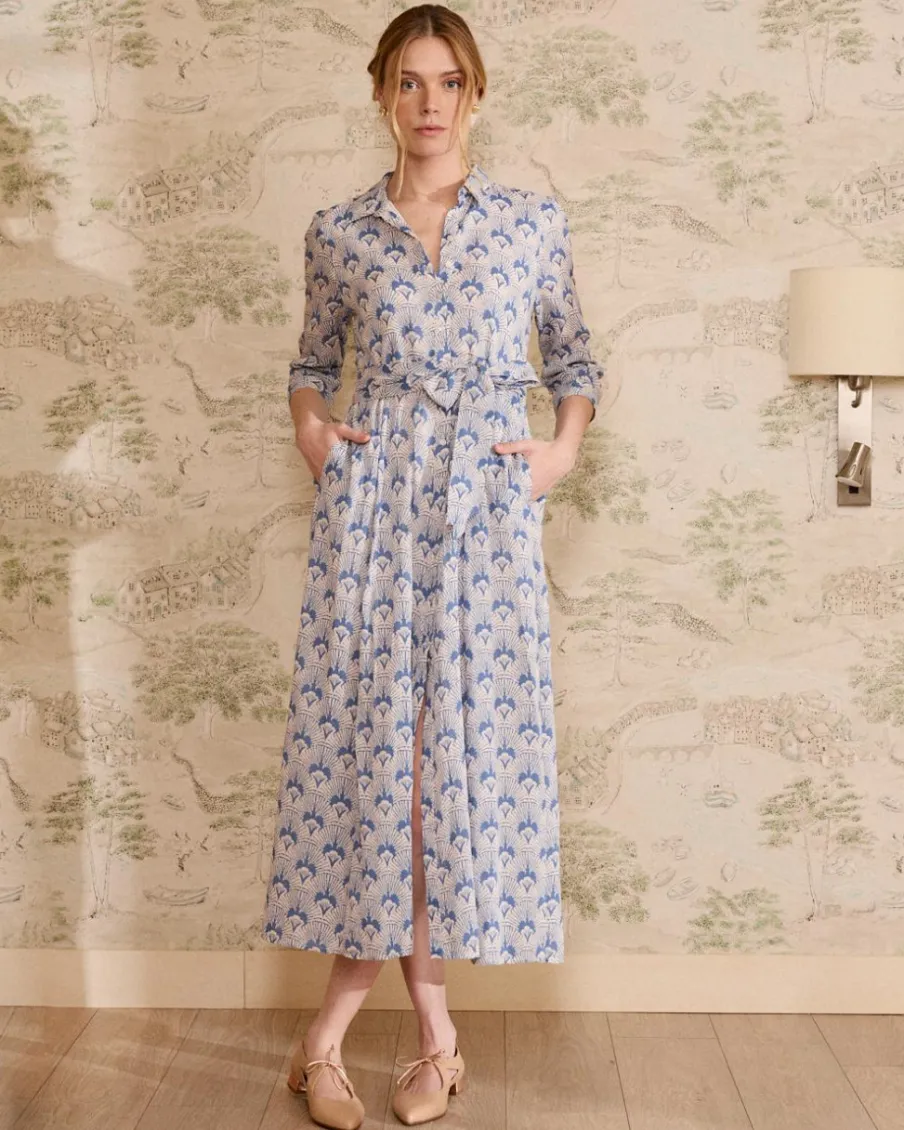 Robes Et Combinaisons-Polin et moi Robe chemise en jean Bethsabe denim