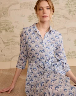 Robes Et Combinaisons-Polin et moi Robe chemise en jean Bethsabe denim