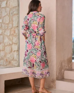 Maternité|Robes Et Combinaisons-Polin et moi Robe chemise Geraldine Vertémeraude