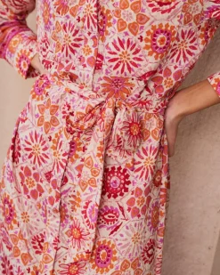 Maternité|Robes Et Combinaisons-Polin et moi Robe chemise Idette corail