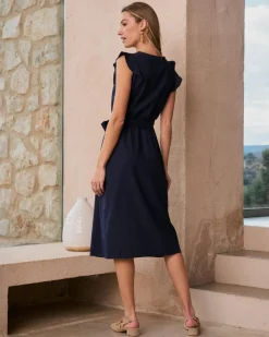 Robes Et Combinaisons-Polin et moi Robe chemise Praia Marin