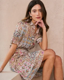 Robes Et Combinaisons-Polin et moi Robe courte Eleanor Cru