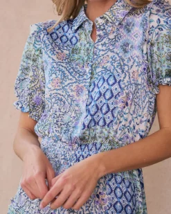 Robes Et Combinaisons-Polin et moi Robe courte Roxana BleuKlein