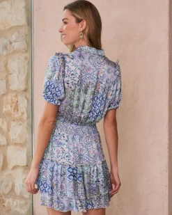 Robes Et Combinaisons-Polin et moi Robe courte Roxana BleuKlein