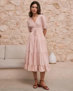 Robes Et Combinaisons-Polin et moi Robe froncée Melissa MAQUILLAGE