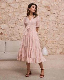 Robes Et Combinaisons-Polin et moi Robe froncée Melissa MAQUILLAGE