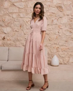 Robes Et Combinaisons-Polin et moi Robe froncée Melissa MAQUILLAGE