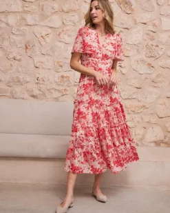 Maternité|Robes Et Combinaisons-Polin et moi Robe longue Grisselle corail