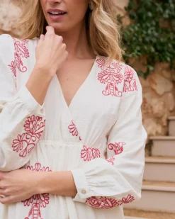 Robes Et Combinaisons-Polin et moi Robe midi Mel Cru