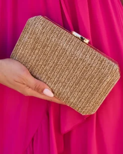 Sacs-Polin et moi Sac Pablina en raphia Marron