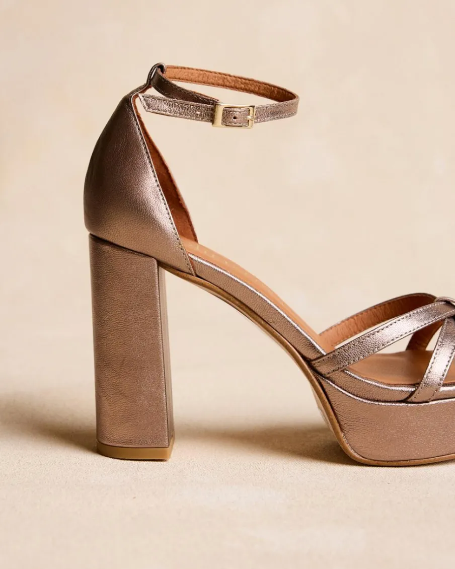 Sandales-Polin et moi Sandale à lanières Antonella Bronze