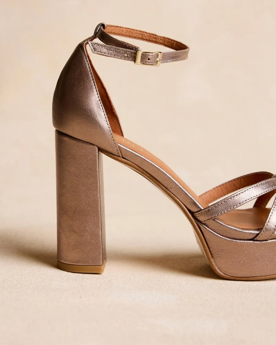 Sandales-Polin et moi Sandale à lanières Antonella Bronze