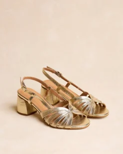 Sandales-Polin et moi Sandale à lanières Kiwa Or