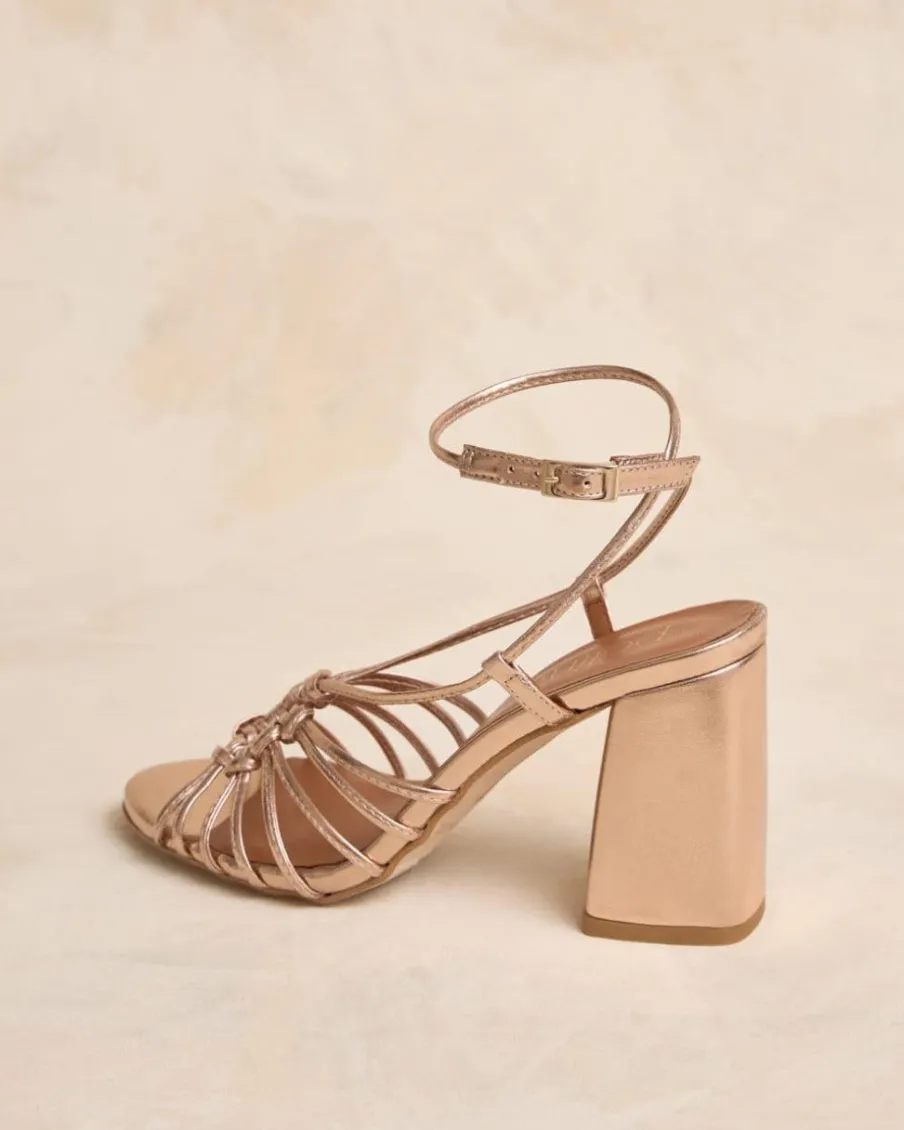 Mariée|Sandales-Polin et moi Sandale à nœud bleu marine Bronze