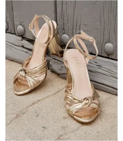 Mariée|Sandales-Polin et moi Sandale à nœud de clotis Or