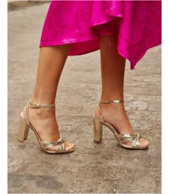 Mariée|Sandales-Polin et moi Sandale à nœud de clotis Or