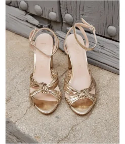 Mariée|Sandales-Polin et moi Sandale à nœud de clotis Or