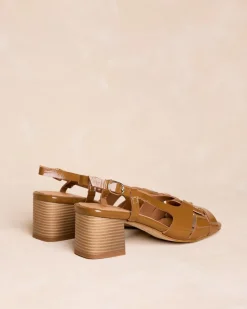 Sandales-Polin et moi Sandale à talon Elisa Cuir