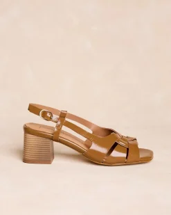 Sandales-Polin et moi Sandale à talon Elisa Cuir