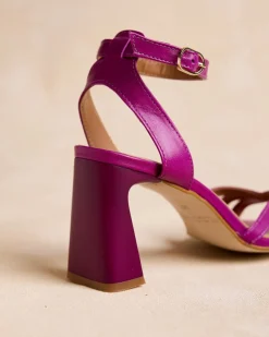 Sandales-Polin et moi Sandale à talon Moil bougainvillée