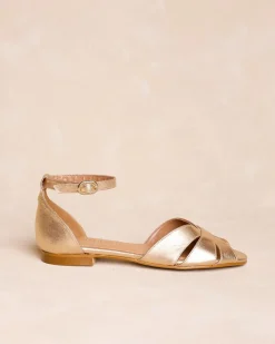 Sandales-Polin et moi Sandale plate dée Or