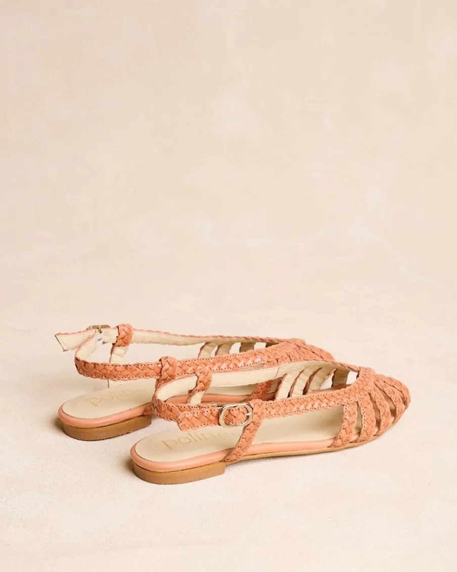 Sandales-Polin et moi Sandale tressée Aniala ORANGE