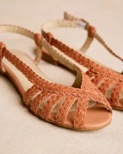 Sandales-Polin et moi Sandale tressée Aniala ORANGE
